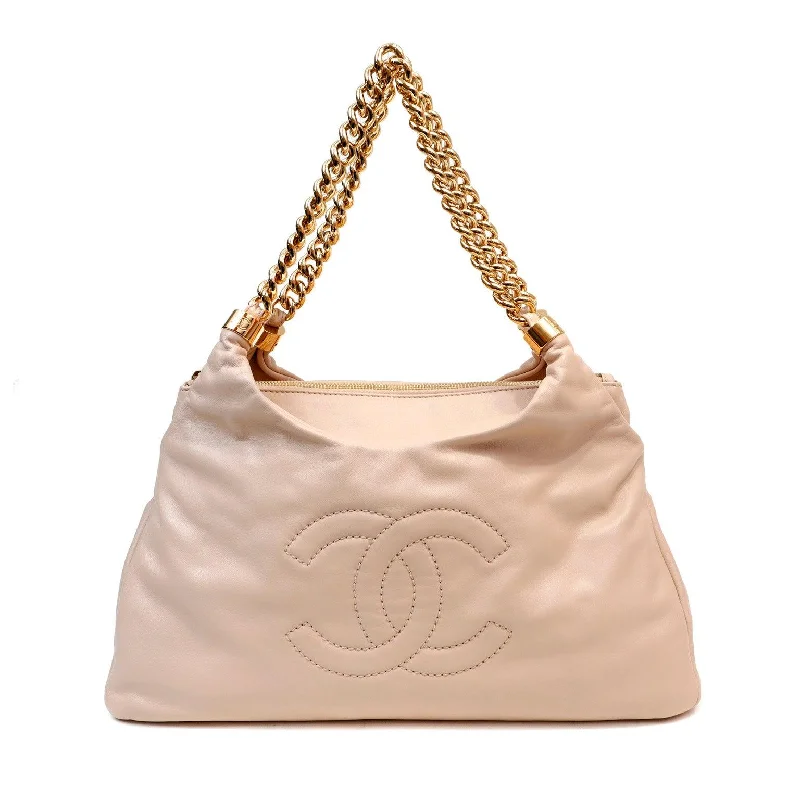 Chanel Medium Tote Bag for Office LadiesChanel Beige Lambskin Rodeo Drive Hobo