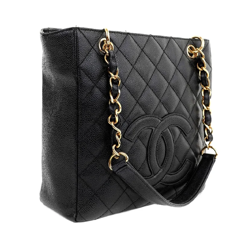 Chanel Limited Edition Handbag for CollectorsChanel Black Caviar Petite Shopper Tote with Gold Hardware