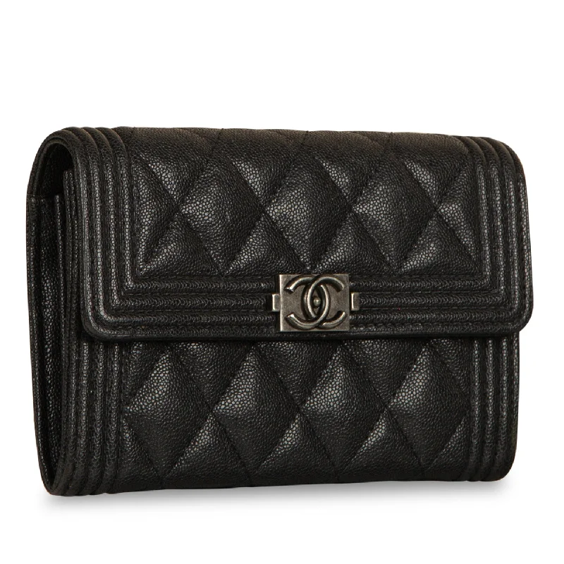 Chanel All - Match Handbag for Versatile StylingChanel Boy Flap Wallet