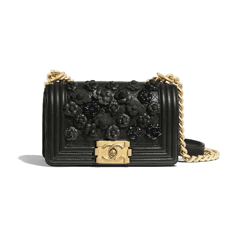 Chanel Vintage Inspired Handbag for Retro LoversChanel Boy Medium Handbag Lambskin Black