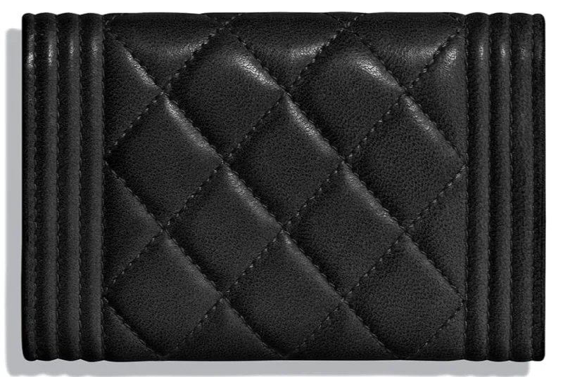 Chanel Quilted Leather Shoulder Bag for FashionistasChanel Boy Small Flap Wallet Black