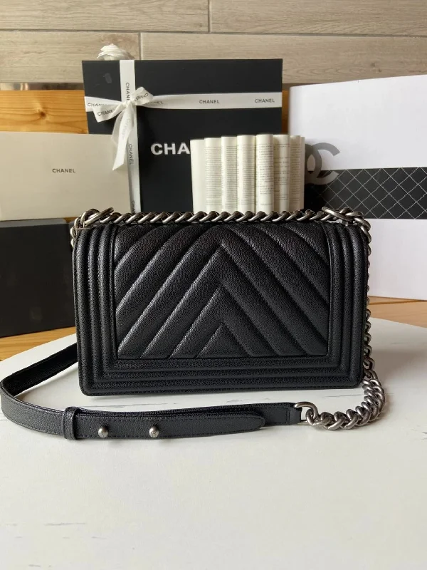 Chanel Colorful Handbag for Spring OutfitsChanel Boy V Caviar Handbags