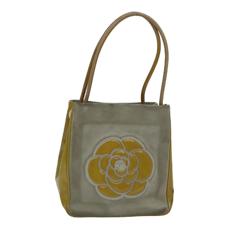 Chanel Medium Tote Bag for Office LadiesCHANEL Camelia Tote Bag Suede Yellow CC  bs16253