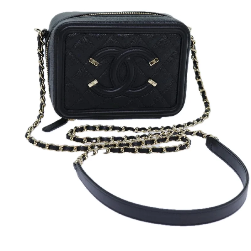 Chanel Vintage Inspired Handbag for Retro LoversCHANEL Chain CC Figly Mini Bag Caviar Skin Black A84452 CC  ar11762A