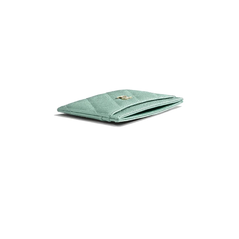 Chanel Vintage Inspired Handbag for Retro LoversChanel Classic Card Holder Iridescent Turquoise