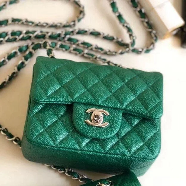 Chanel Luxury Handbag for High - End EventsChanel Classic Clutch With Chain – CWC Caviar Teal Gold-Toned