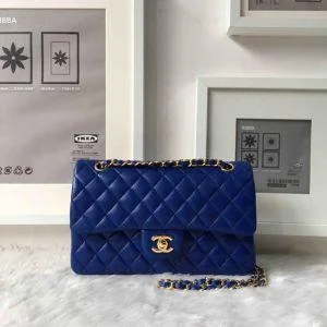 Chanel Black Handbag for Business MeetingsChanel Classic Clutch With Chain – CWC Lambskin Blue Silver-Toned