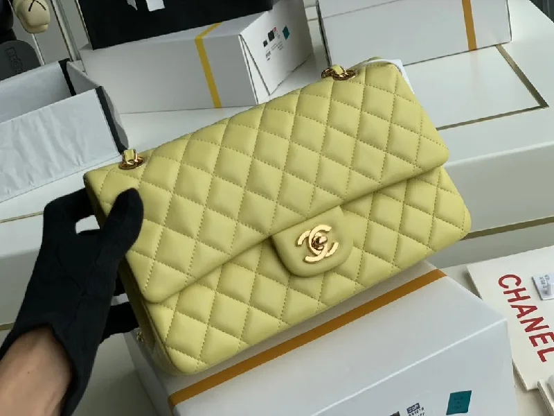 Chanel Limited Edition Handbag for CollectorsChanel Classic Double Flap 25 Shoulder Bag Lemon