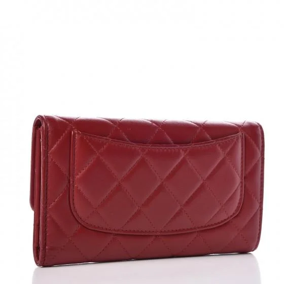 Chanel Vintage Inspired Handbag for Retro LoversChanel Classic Long Flap Wallet Lambskin Leather Burgundy