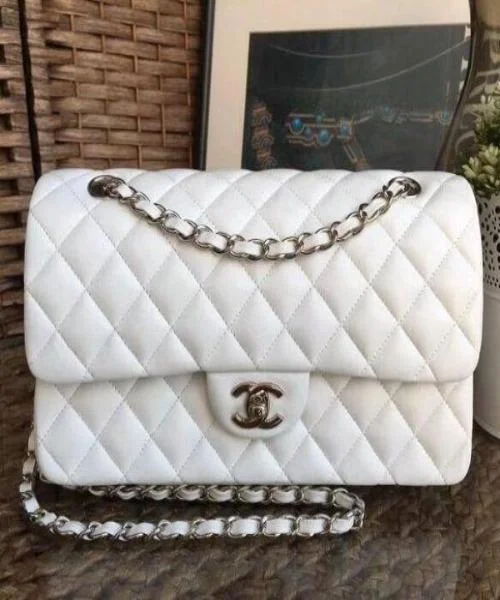 Chanel Luxury Handbag for High - End EventsChanel Classic Medium Handbag White