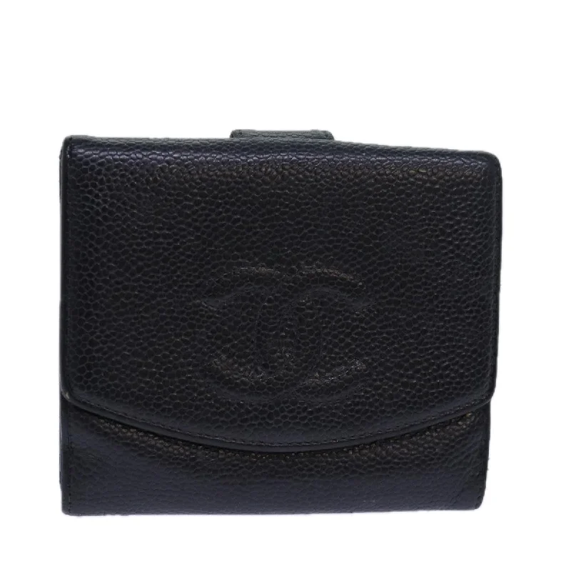 Chanel New Arrival Handbag with Gold HardwareCHANEL COCO Mark Wallet Caviar Skin Black CC  bs15652