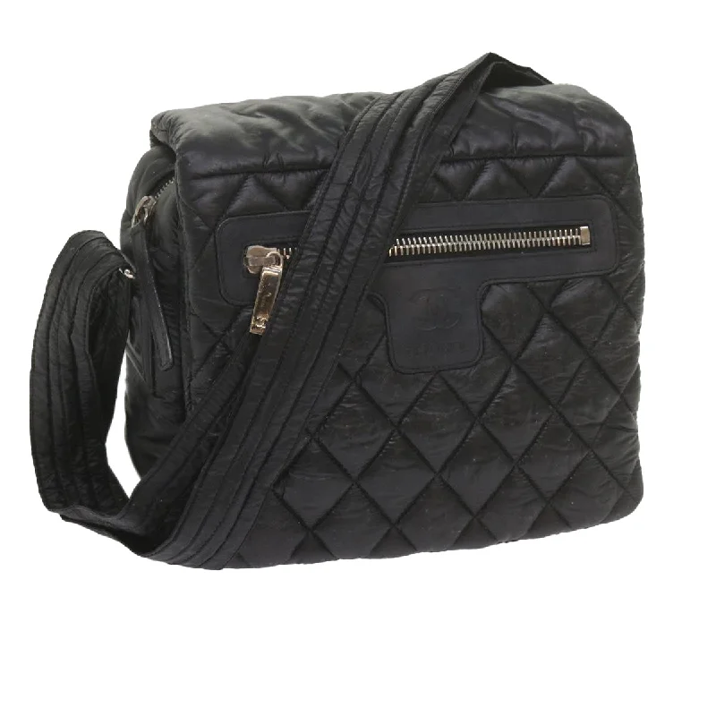 Chanel Classic Flap Bag for Evening PartyCHANEL Cococoon Shoulder Bag Nylon Black CC  bs10518