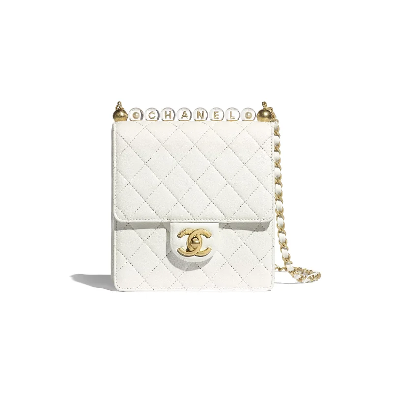 Chanel Vintage Inspired Handbag for Retro LoversChanel Flap Bag White Goatskin