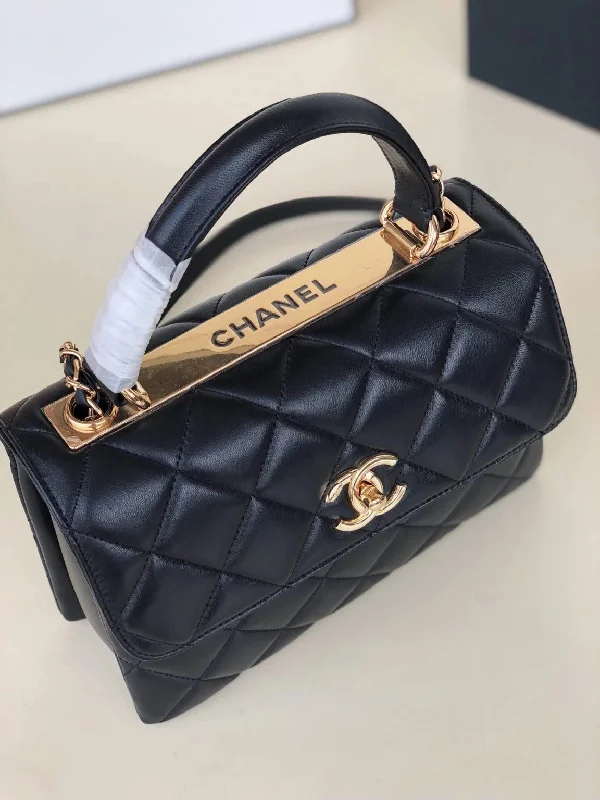 Chanel New Arrival Handbag with Gold HardwareChanel Flap Bag With Top Handle Black