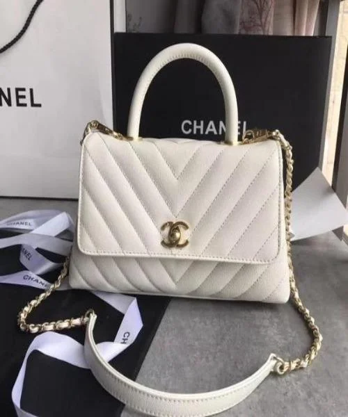 Chanel Limited Edition Handbag for CollectorsChanel Flap Bag With Top Handle White