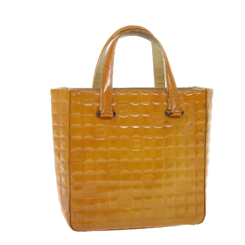 Chanel Limited Edition Handbag for CollectorsCHANEL Hand Bag Patent leather Yellow CC  bs7609