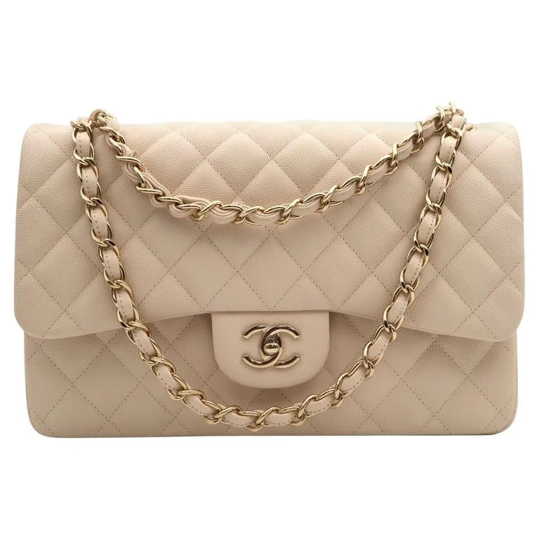 Chanel Classic Flap Bag for Evening PartyChanel Large Classic Handbag Beige