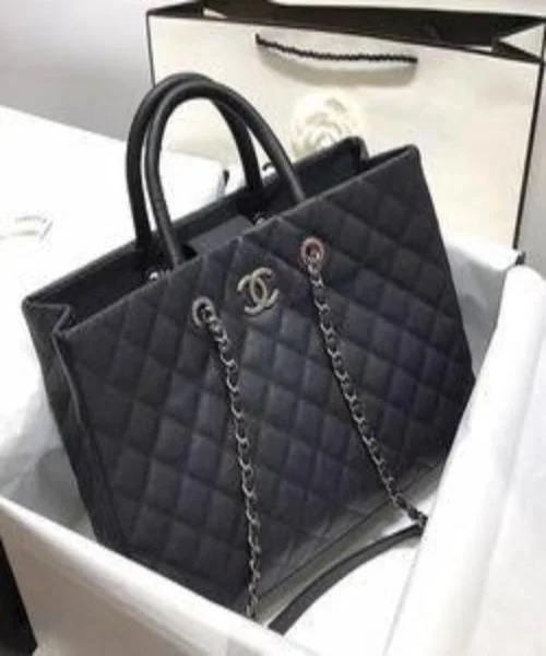 Chanel All - Match Handbag for Versatile StylingChanel Large Shopping Bag Black