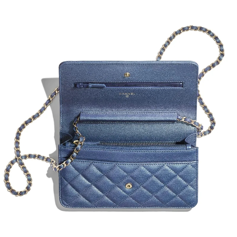 Chanel Limited Edition Handbag for CollectorsChanel Le Boy Wallet On Chain – WOC Dark Blue Caviar Gold-Toned