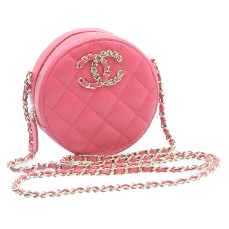 Chanel Medium Tote Bag for Office LadiesCHANEL Matelasse Caviar Skin Chain Shoulder Bag Pink CC  23651A