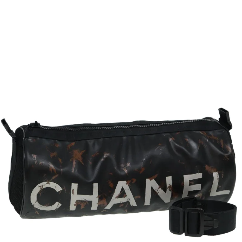 Chanel Vintage Inspired Handbag for Retro LoversCHANEL Mini Drum Sports Line Shoulder Bag Patent leather Black CC  bs16050