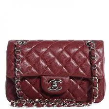 Chanel Handbag with Adjustable Strap for ComfortChanel Mini Flap Bag Maroon