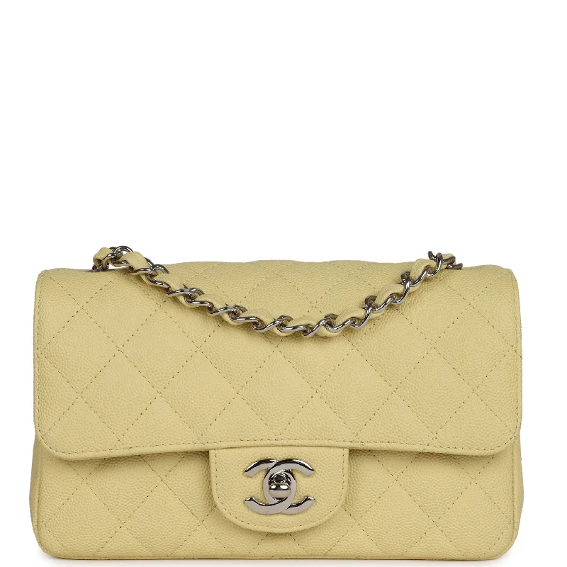 Chanel Lightweight Handbag for Daily ErrandsChanel Mini Rectangular Flap Yellow Caviar Silver Hardware