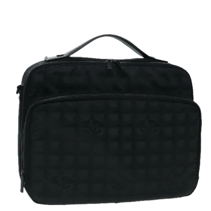 Chanel All - Match Handbag for Versatile StylingCHANEL New Travel Line Travel Case Nylon Black CC  yk14766