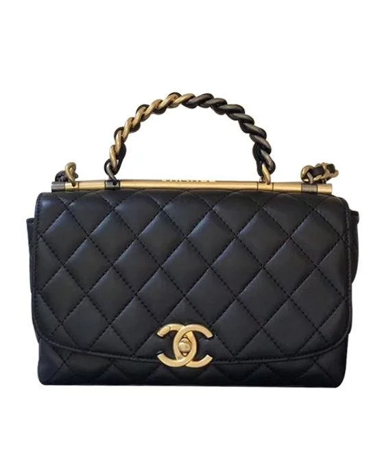 Chanel Colorful Handbag for Spring OutfitsChanel Small Flap Bag With Top Handle Black