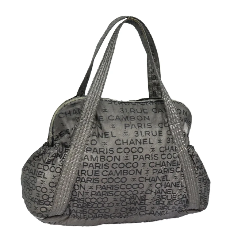 Chanel Limited Edition Handbag for CollectorsCHANEL Unlimited Tote Bag Nylon Silver CC  bs16364