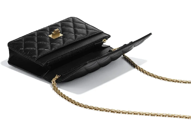 Chanel Handbag with Adjustable Strap for ComfortChanel Wallet On Chain – WOC Aged Calfskin Black