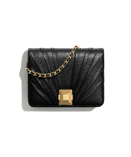 Chanel Colorful Handbag for Spring OutfitsChanel Wallet On Chain – WOC Pleated Lambskin Black Gold-Toned