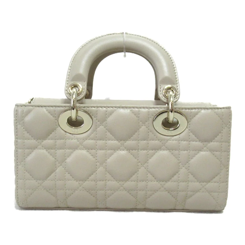 Fashion - forward Christian Dior tote bags for the modern womanDior D-JOY Lady Dior handbag Beige leather