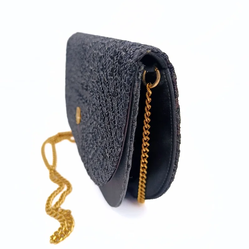 Stylish Christian Dior shoulder bags with a tassel - adorned zipperDIOR Dior Christian Dior vintage satin and lace shoulder bag