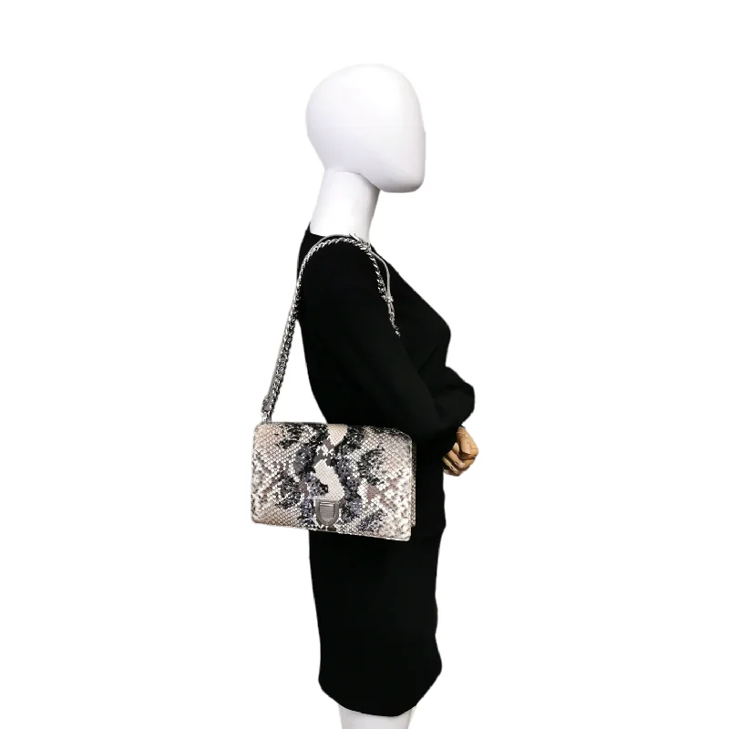 Fashion - forward Christian Dior tote bags for the modern womanDior Diorama Medium Embellished Python