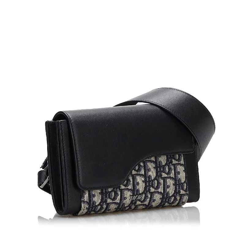 Christian Dior Saddle bags with a studded trim for a bold lookDIOR Elite Oblique Wallet Crossbody Bag