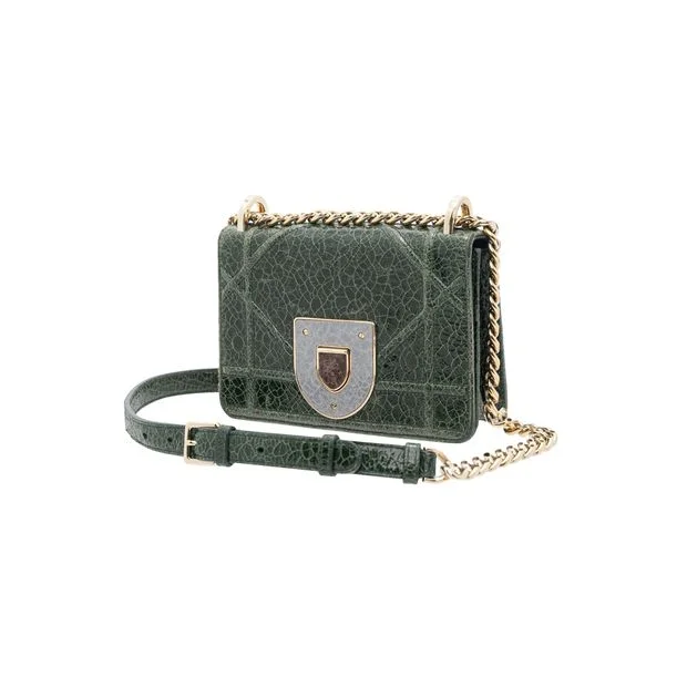 Trendsetting Christian Dior crossbody bags with a colorful strapDIOR Green Deerskin ama Club Bag