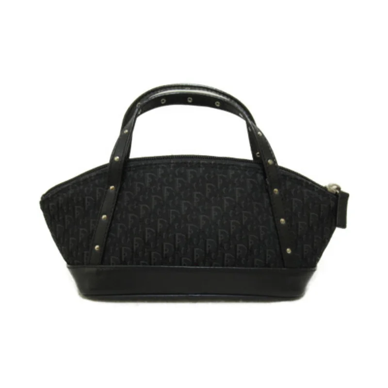 Christian Dior handbags with a detachable mirror for on - the - go touch - upsDior Handbag Black canvas