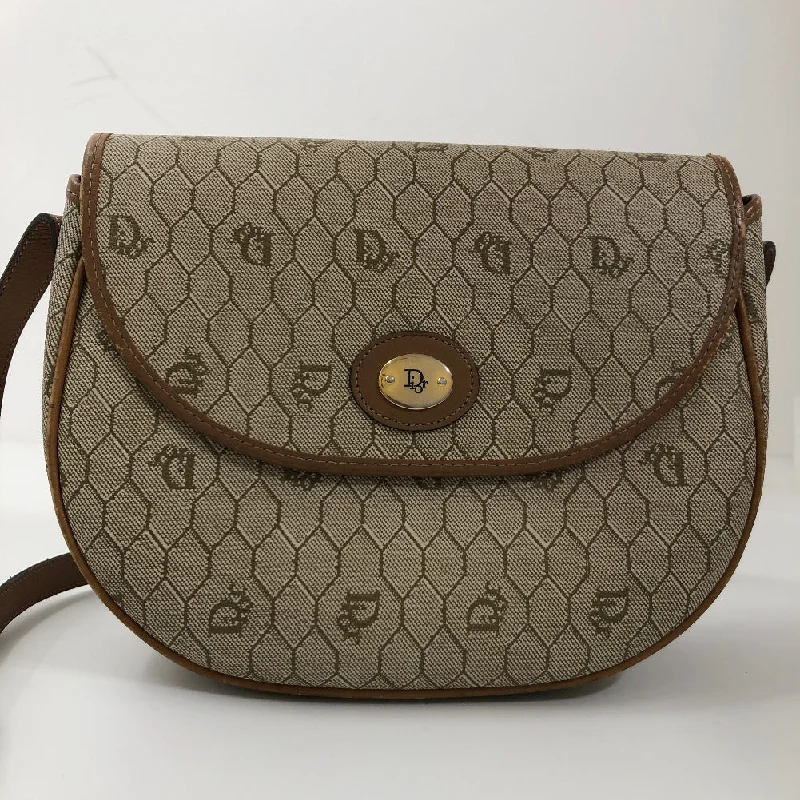 Christian Dior handbags with a back - pocket for quick storageDior Honeycomb Canvas Crossbody Bag