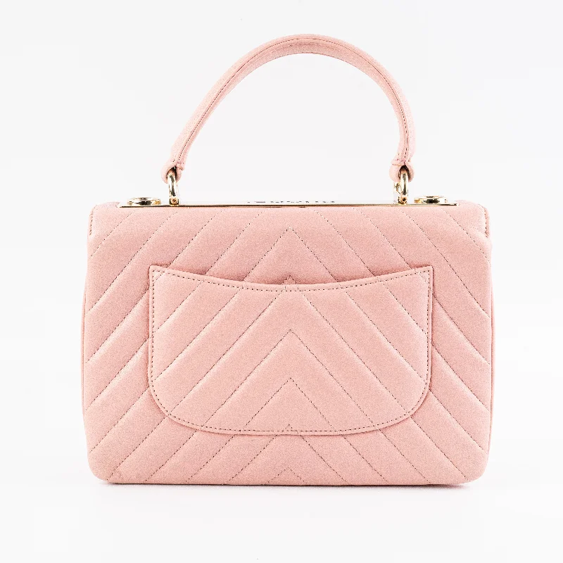 Chanel Luxury Handbag for High - End EventsITEM 16 - Chanel Chevron Trendy CC Small Pink