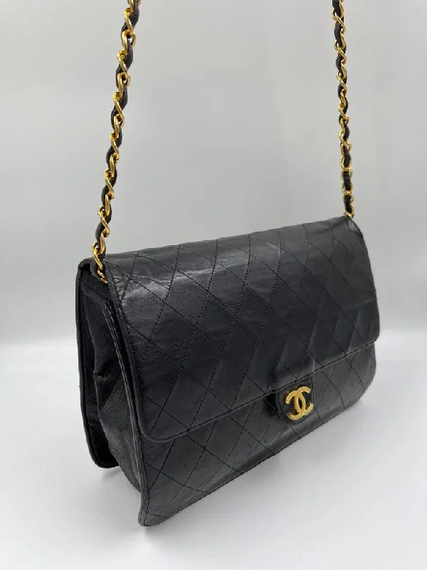 Chanel All - Match Handbag for Versatile StylingVintage Black Chanel Flap Bag